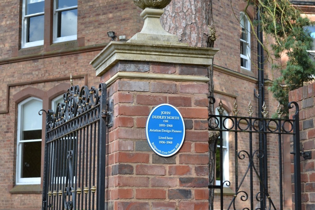 The plaque installed at Eversley House