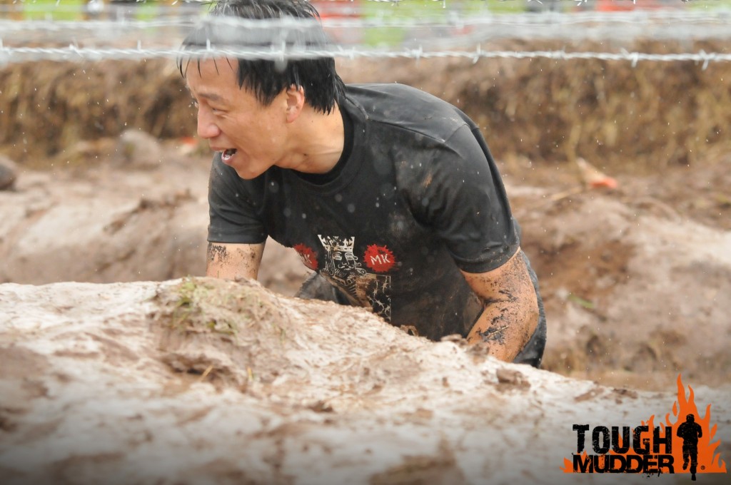 Wil in the mud at Tough Mudder