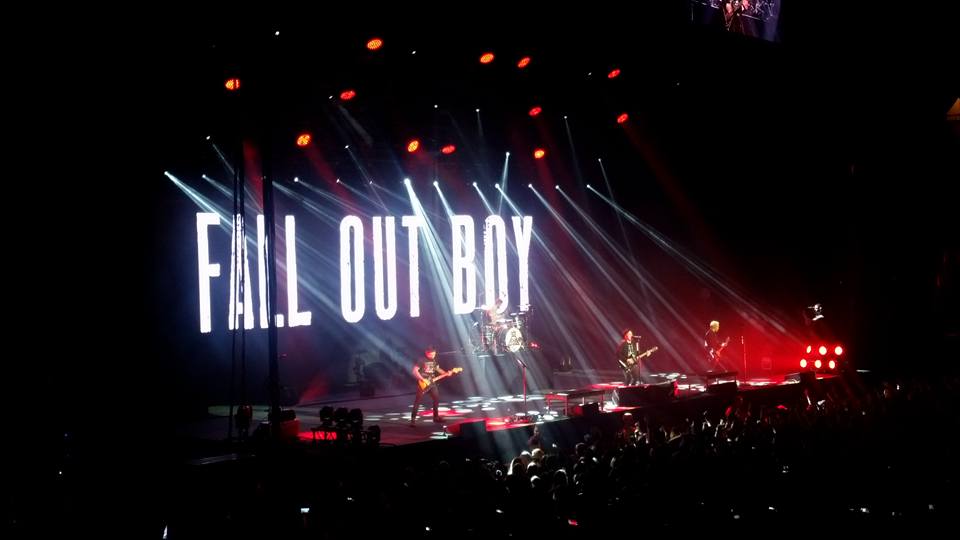Fall out boy live on stage in manchester