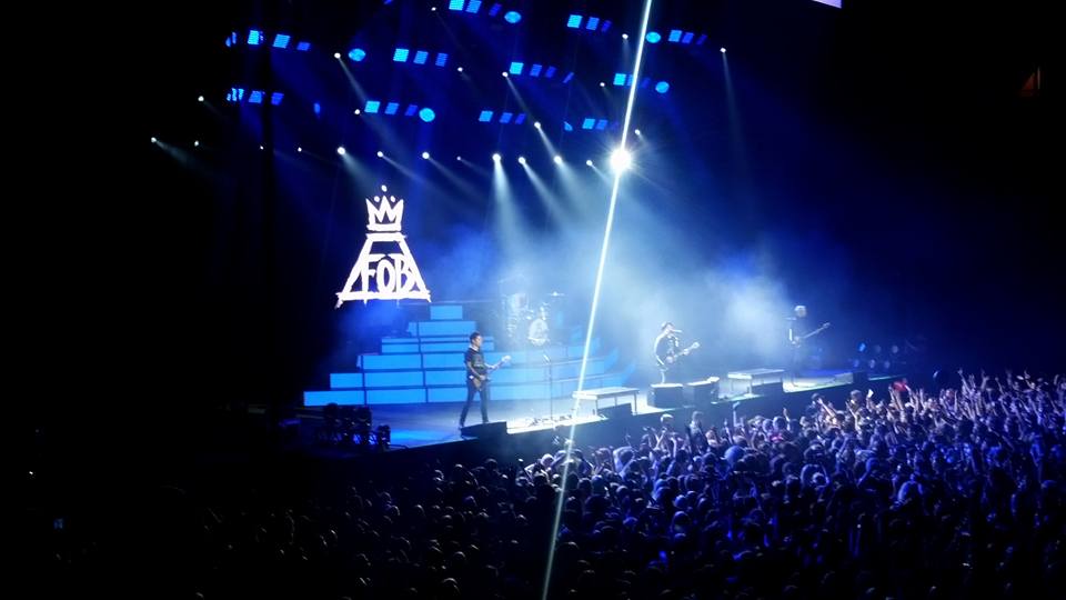 Fall out boy live on stage in manchester