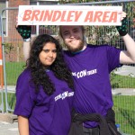 StokeConTrent team members holding a sign for the Brindley Area