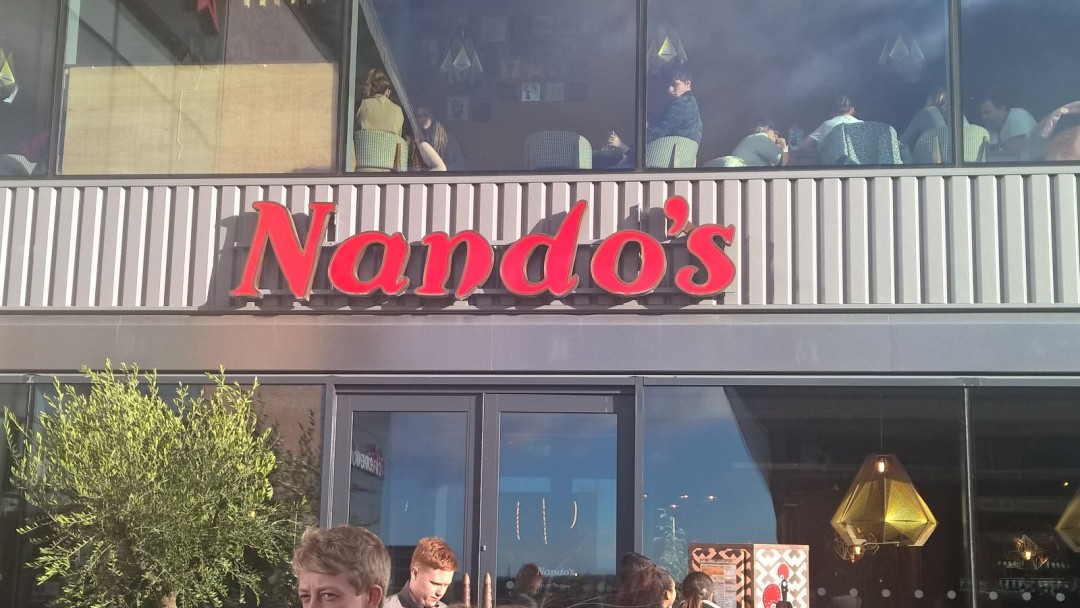 Nandos sign at the Hive