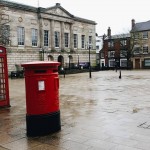 Stafford town square looking towards the guild hall