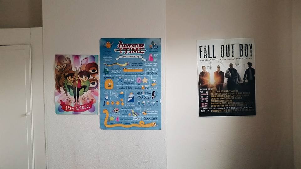 Posters on the wall