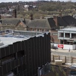 View towards the top of the New Beacon Building and the Cadman Building
