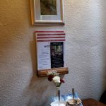 Menu on the wall