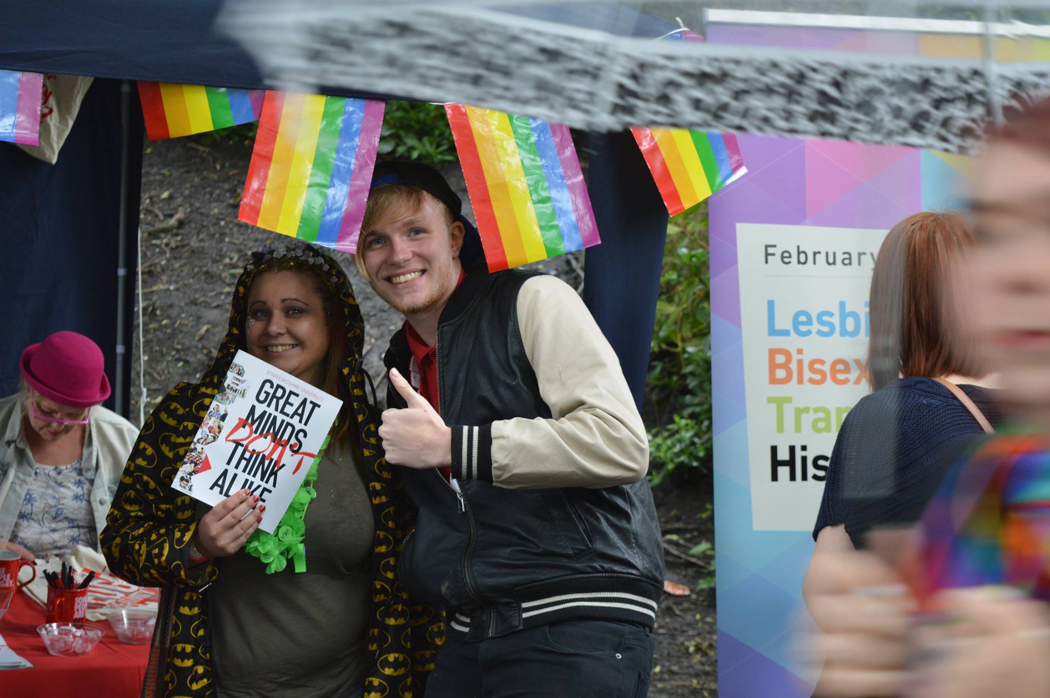 Lauren with Josh at Stoke Pride