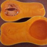 Hollowed out squash