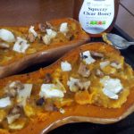 Stuffed squash halves