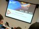 student radio conference advert on screen